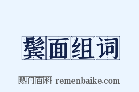 鬓面组词是什么意思的图片